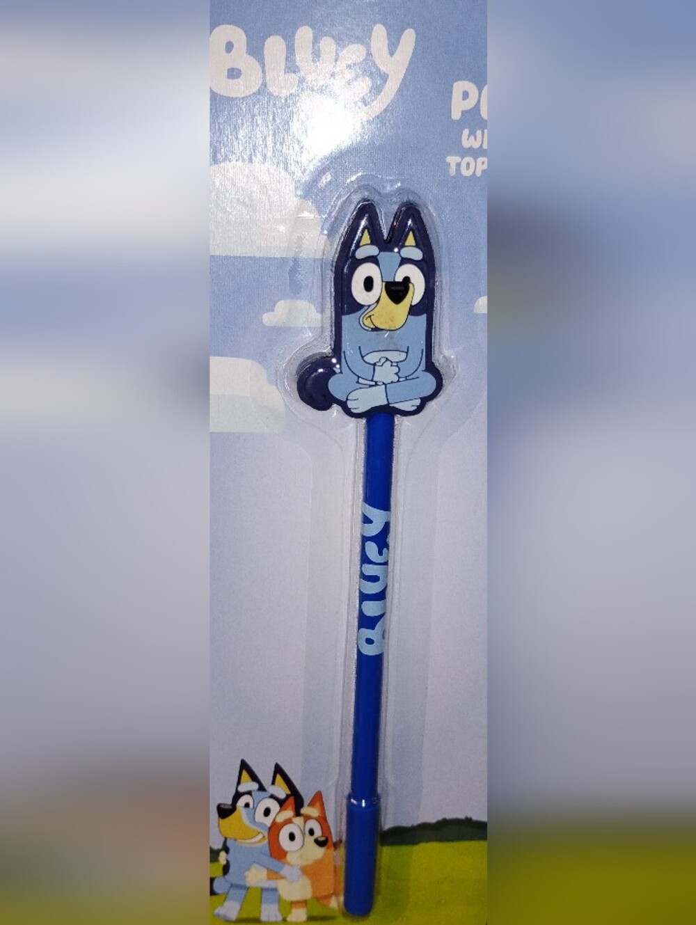 Bluey Character Top Pen or Pencil - Blue